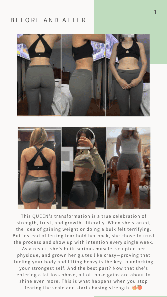 Client before and after transformation